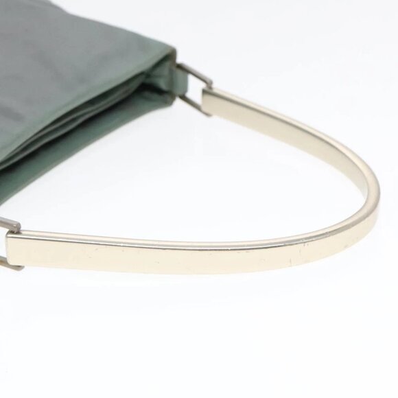 PRADA Shoulder Bag Nylon Khaki Silver Auth ki4969 - Picture 8 of 14